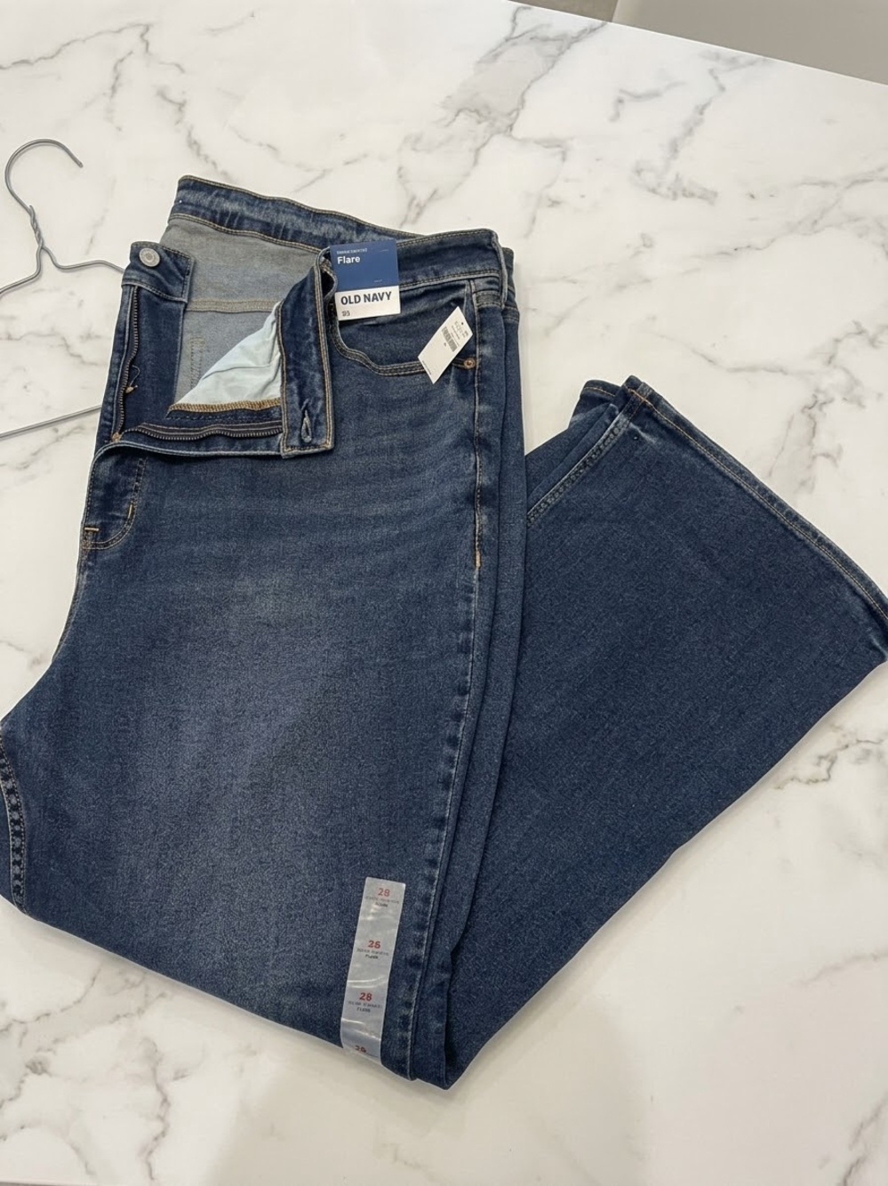 Old Navy Women’s Dark Blue Relaxed Flare Jeans